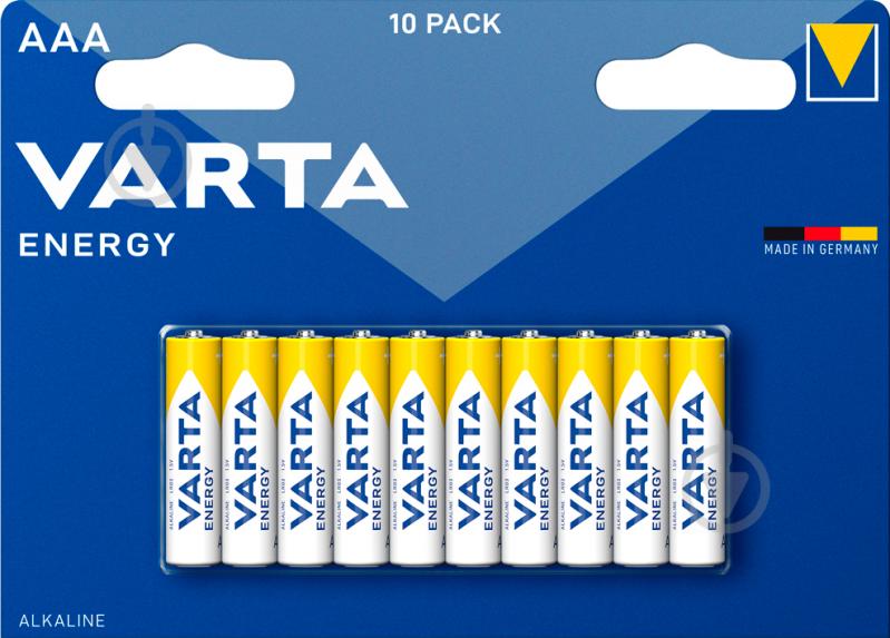 Батарейка Varta Energy AAA (R03, 286) 10 шт. - фото 