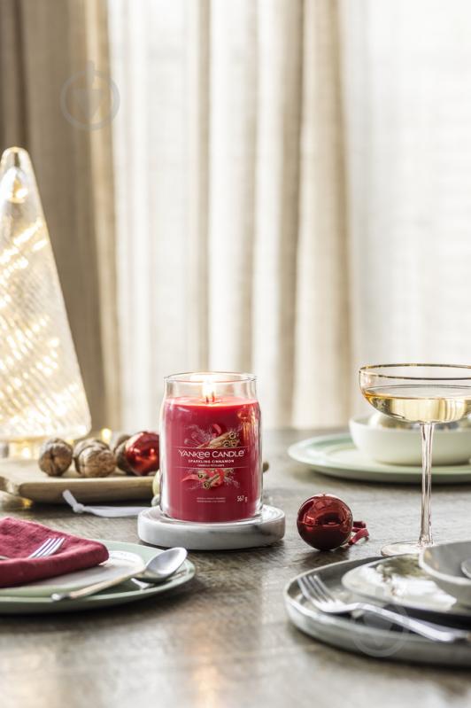 Свеча ароматическая Yankee Candle Sparkling Cinnamon (Игристая корица) Large 1629975E) - фото 3