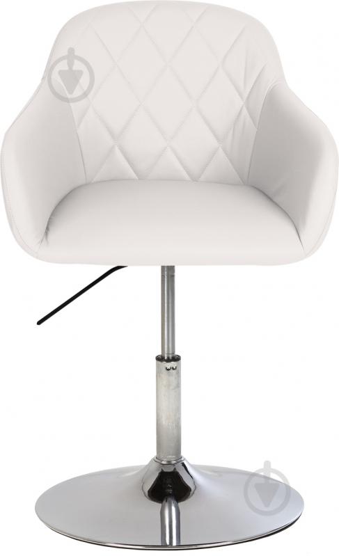 Стул обеденный полубарный Nowy Styl WESTER 1S CHROME ECO50 хром/белый - фото 2 Стул обеденный полубарный Nowy Styl WESTER 1S CHROME ECO50 хром/белый - фото 2