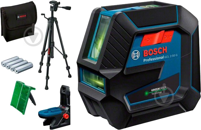 Нивелир лазерный Bosch Professional GCL 2-50 G + RM 10 + BT 150 0601066M01 - фото 1