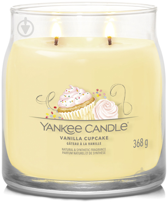 Свеча ароматическая Yankee Candle Vanilla Cupcake (Ванильный кекс) Medium (1630003E) - фото 2