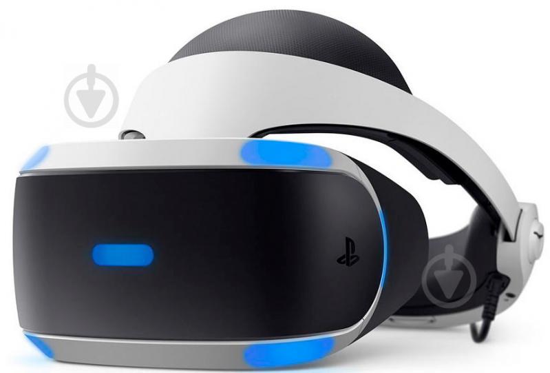 Очки виртуальной реальности Sony PlayStation VR (Camera +VR Worlds) 9782216 black/white - фото 2