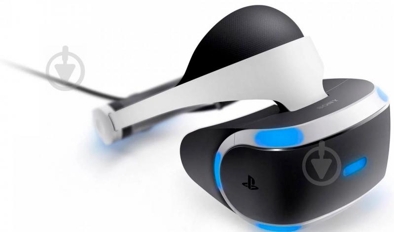 Очки виртуальной реальности Sony PlayStation VR (Camera +VR Worlds) 9782216 black/white - фото 6