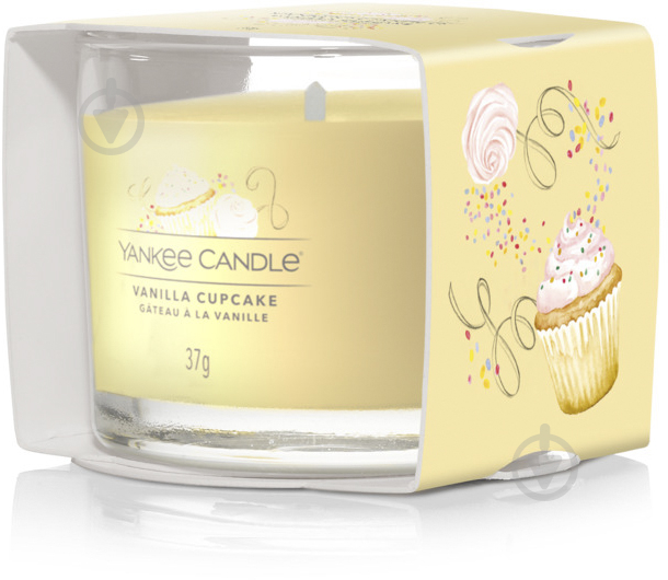 Свеча ароматическая Yankee Candle Vanilla Cupcake (Ванильный кекс) Votive (1686387E) - фото 2