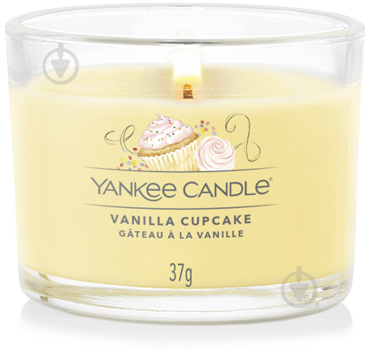 Свеча ароматическая Yankee Candle Vanilla Cupcake (Ванильный кекс) Votive (1686387E) - фото 3