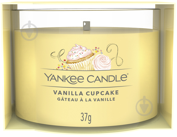 Свеча ароматическая Yankee Candle Vanilla Cupcake (Ванильный кекс) Votive (1686387E) - фото 1