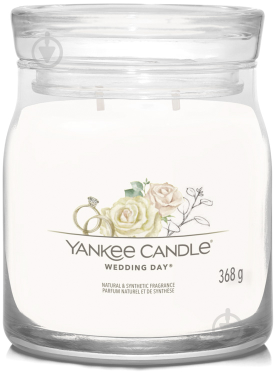 Свеча ароматическая Yankee Candle Wedding Day (День свадьбы) Medium (1701389E) - фото 1