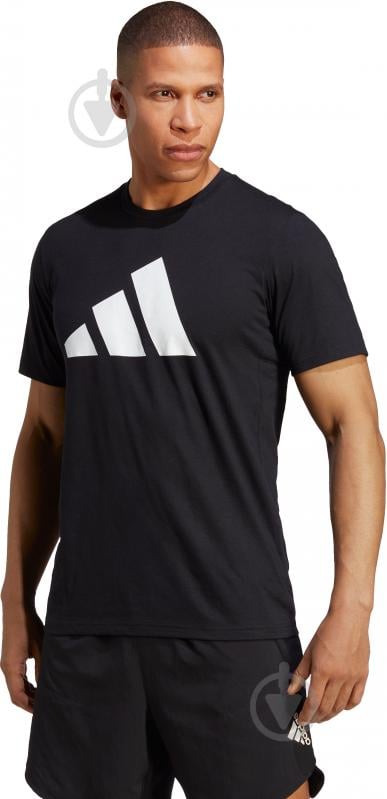 Футболка Adidas TR-ES FR LOGO T IB8273 р.2XL черный - фото 1