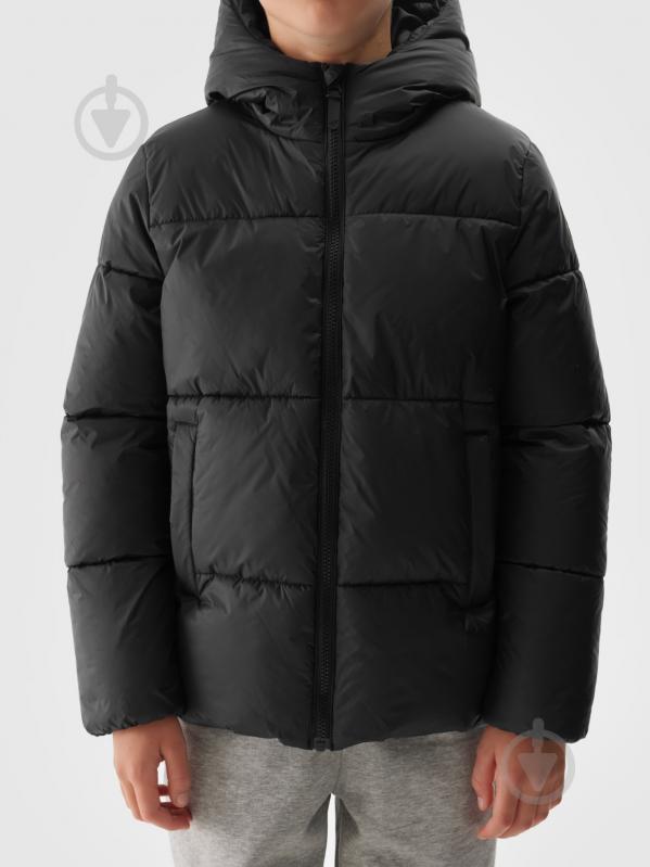 Пуховик для хлопчиків зимовий 4F DOWN JACKET M463 4FJWAW24TDJAM463-20S р.128 черный - фото 9