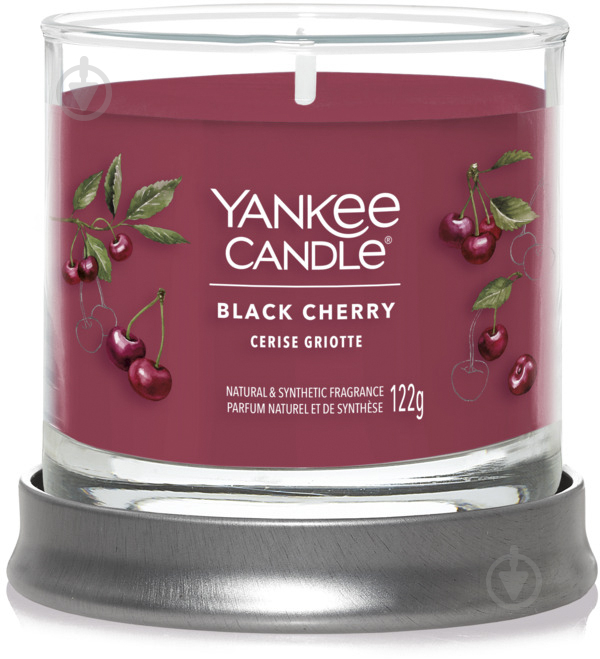 Свічка ароматична Yankee Candle Small Чорна вишня (1744738E) - фото 2