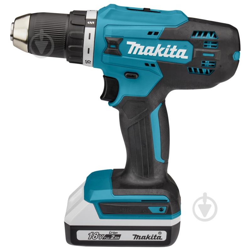 Шуруповерт аккумуляторный Makita DF488DWAE - фото 1
