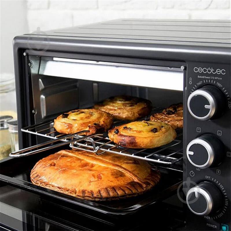 Електрична піч CECOTEC Mini Oven Bake&Toast 570 4Pizza CCTC-02200 - фото 5