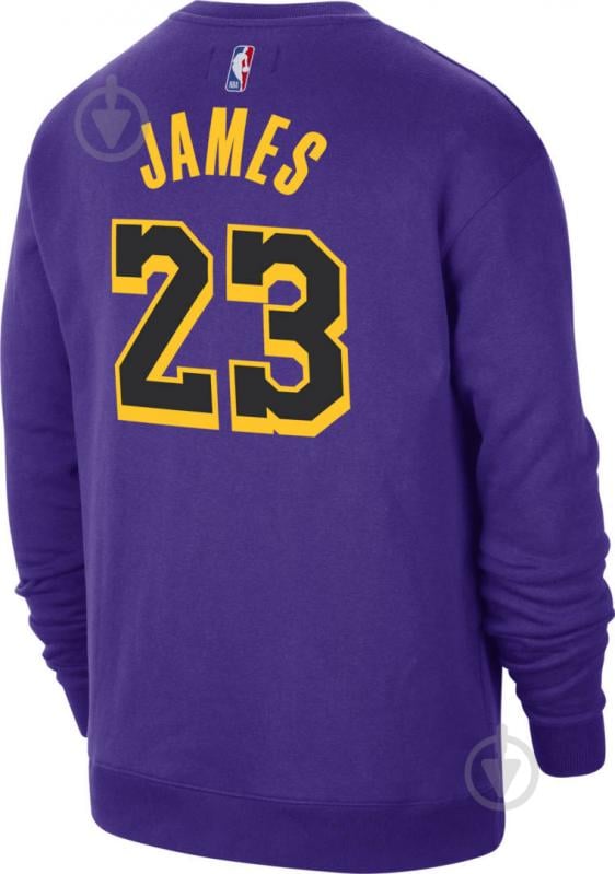 Свитшот Nike JORDAN NBA LOS ANGELES LAKERS COURTSIDE STATEMENT EDITION SWEATSHIRT PURPLE DN4718-508 р.L фиолетовый - фото 2