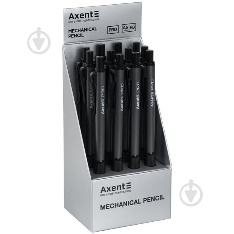 Карандаш Pro 0,5 мм черный Axent - фото 2