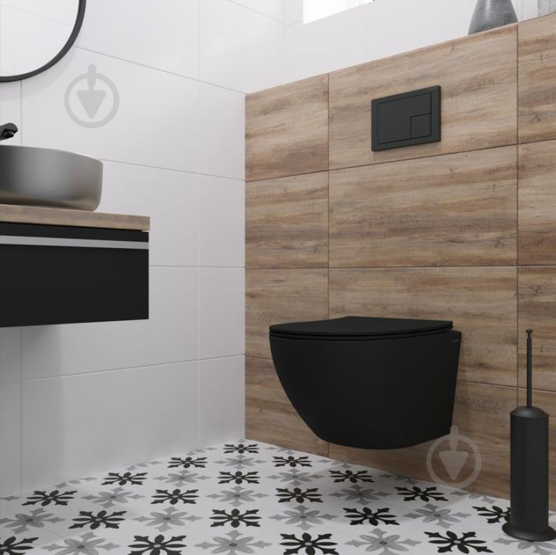 Унитаз подвесной Helmken 35103001B 2 в 1 с сиденьем Soft Сlose/EasyOff дюропласт + шумоизоляция, черный - фото 10 Унитаз подвесной Helmken 35103001B 2 в 1 с сиденьем Soft Сlose/EasyOff дюропласт + шумоизоляция, черный - фото 10