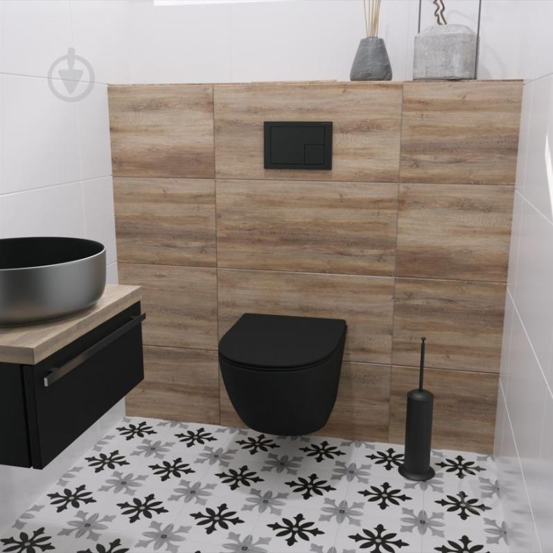 Унитаз подвесной Helmken 35103001B 2 в 1 с сиденьем Soft Сlose/EasyOff дюропласт + шумоизоляция, черный - фото 12 Унитаз подвесной Helmken 35103001B 2 в 1 с сиденьем Soft Сlose/EasyOff дюропласт + шумоизоляция, черный - фото 12