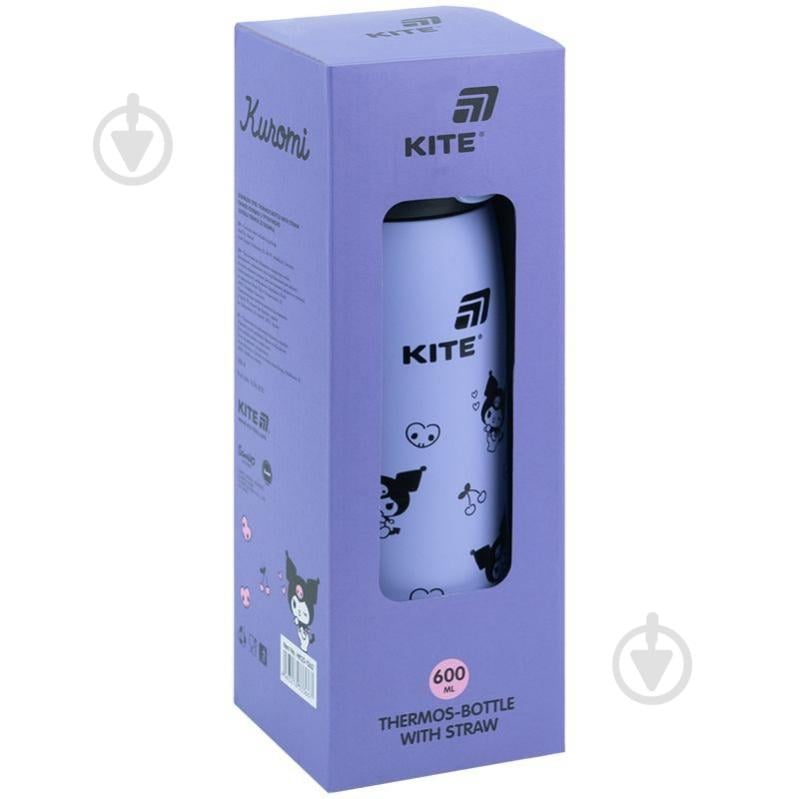 Термос KITE з трубочкою 600 мл Kuromi HK25-1262 - фото 5 Термос KITE з трубочкою 600 мл Kuromi HK25-1262 - фото 5