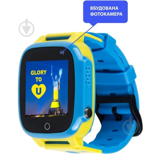 Смарт-часы детские AmiGo GO008 GLORY GPS WIFI yellow/blue (976267) - фото 4