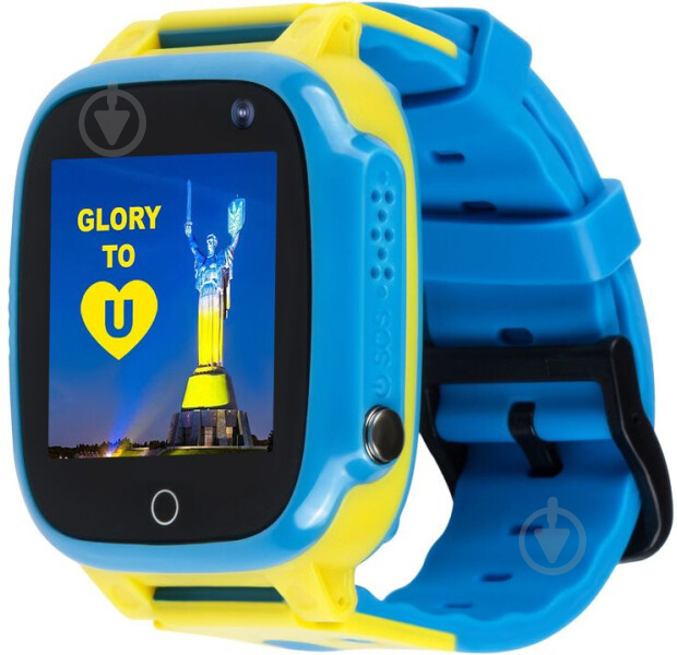 Смарт-часы детские AmiGo GO008 GLORY GPS WIFI yellow/blue (976267) - фото 1