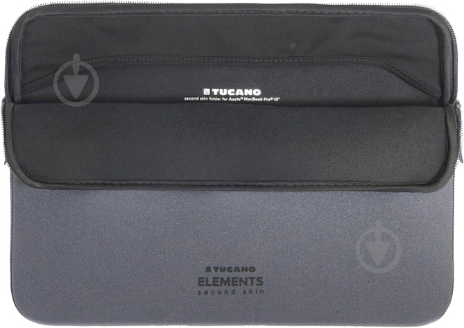 Сумка для ноутбука Tucano Elements Second Skin 15" (BF-E-MB215-SG) Space Grеy - фото 4