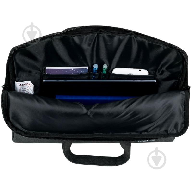 Сумка для документів текстильна А4 темно-сіра Axent 1632-02-A - фото 4 Сумка для документів текстильна А4 темно-сіра Axent 1632-02-A - фото 4