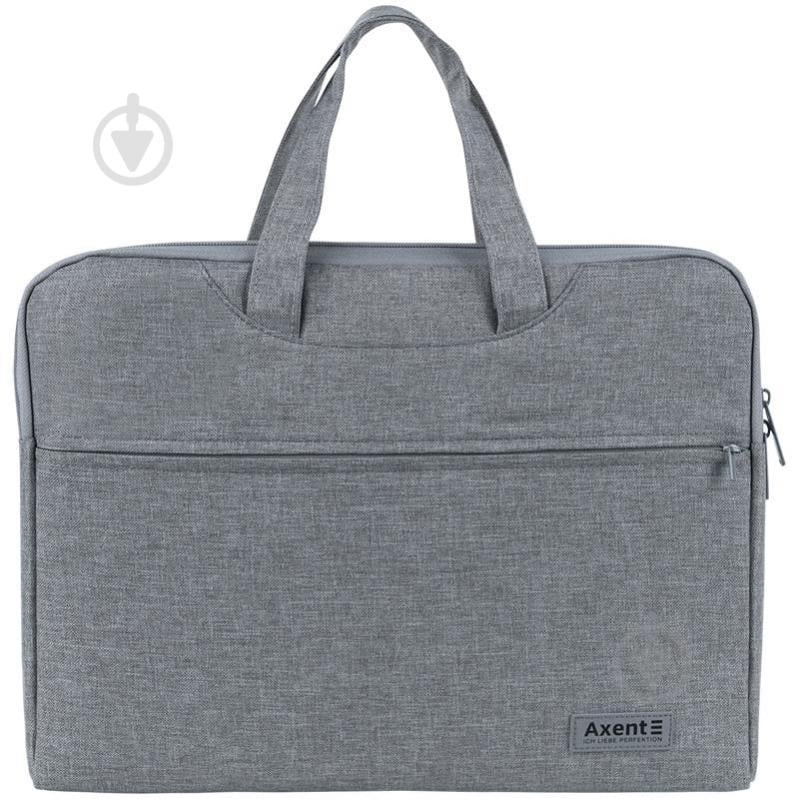 Сумка для документов текстильная А4 светло-серая Axent 1632-01-A - фото 1 Сумка для документов текстильная А4 светло-серая Axent 1632-01-A - фото 1