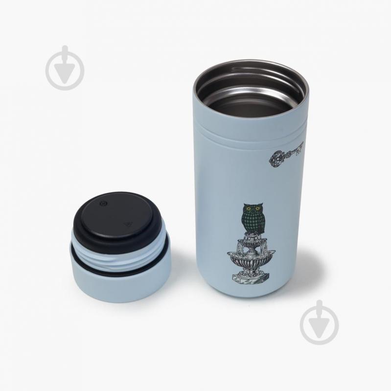 Термос MVM 350 мл KP-159 Blue/Print - фото 3