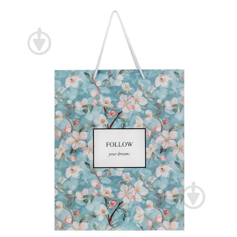 Пакет подарунковий Gentle Blossom 26х32 см Axent - фото 1 Пакет подарунковий Gentle Blossom 26х32 см Axent - фото 1