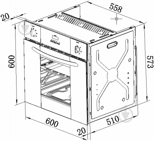 Духовой шкаф Gunter&Hauer EOV 801 W - фото 6