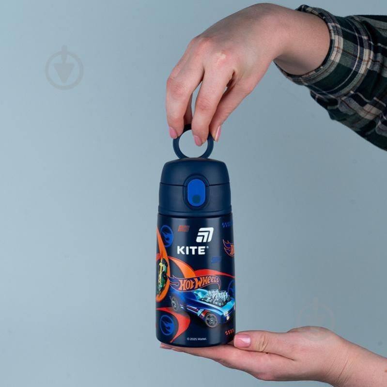 Термос KITE з трубочкою 400 мл Hot Wheels HW25-1261 - фото 4 Термос KITE з трубочкою 400 мл Hot Wheels HW25-1261 - фото 4