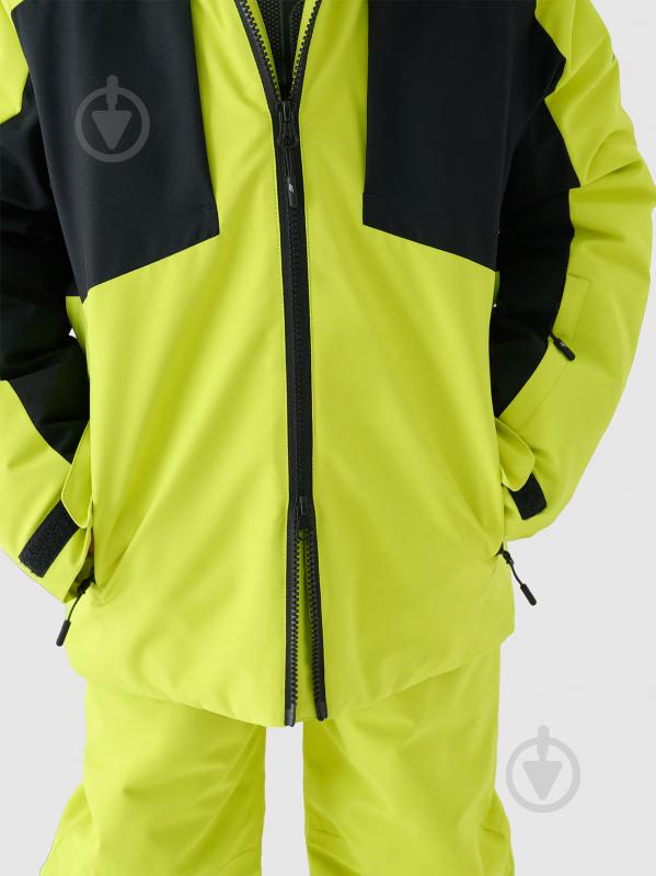 Куртка для мальчиков зимняя 4F TECHNICAL JACKET M536 4FJWAW24TTJAM536-45S р.134 салатовая - фото 13