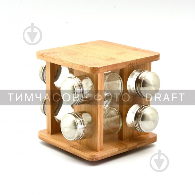 Набор емкостей Ardesto Midori для специй на подставке (AR1408B) - фото 1