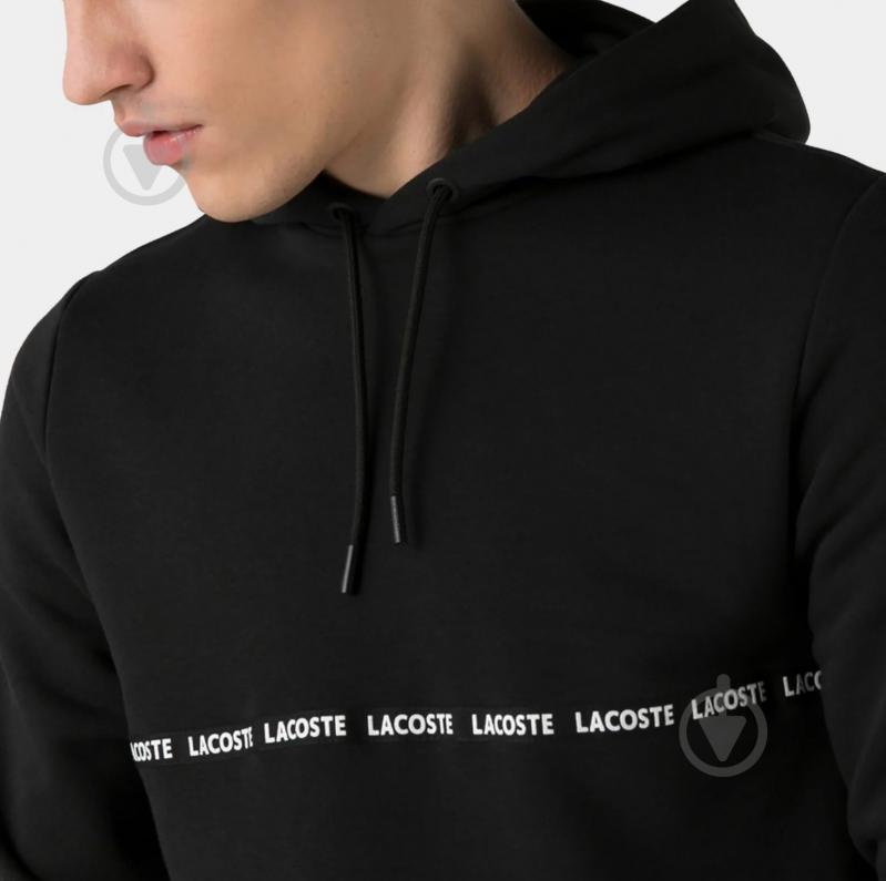 Худи Lacoste SH223434S р.2XL черный - фото 4 Худи Lacoste SH223434S р.2XL черный - фото 4