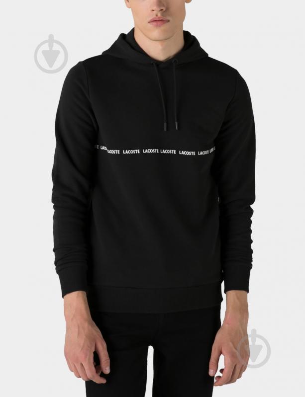 Худи Lacoste SH223434S р.2XL черный - фото 1 Худи Lacoste SH223434S р.2XL черный - фото 1