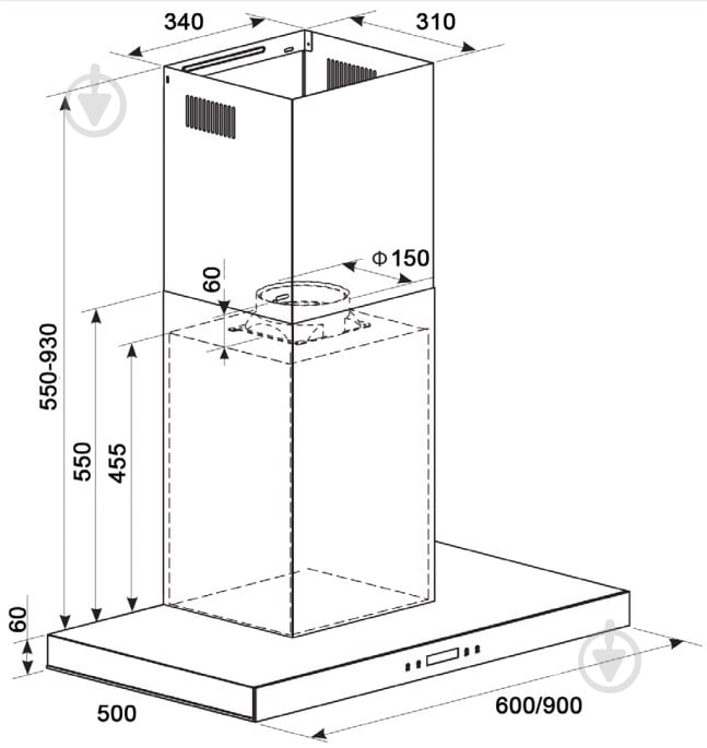 Вытяжка Gunter&Hauer MAGDA 60 - фото 4