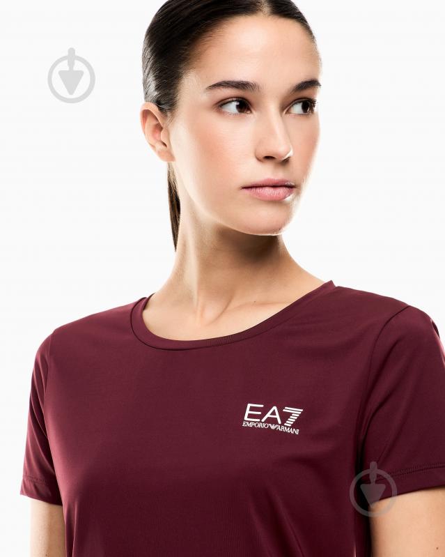 Футболка EA7 VIGOR7 W ESSENTIAL TEE SS 7W000795-AF18476-M5064 р.S бордовый - фото 3