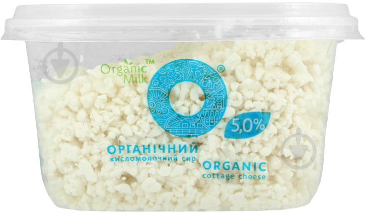 Сир кисломолочний органічний 5,0 % ТМ Organic Milk 4820178810647 300 г - фото 1