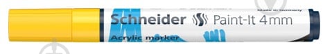 Маркер акриловий Schneider Paint-it 320 4 мм S120205 жовтий - фото 1