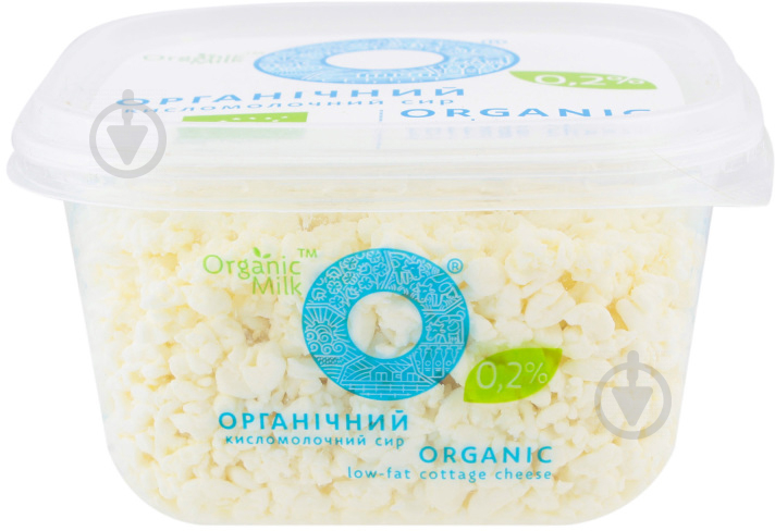 Сир кисломолочний органічний 0,2 % ТМ Organic Milk 300 г - фото 1