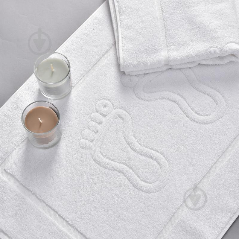 Килимок для ніг 50x70 см білий IDEIA - фото 2