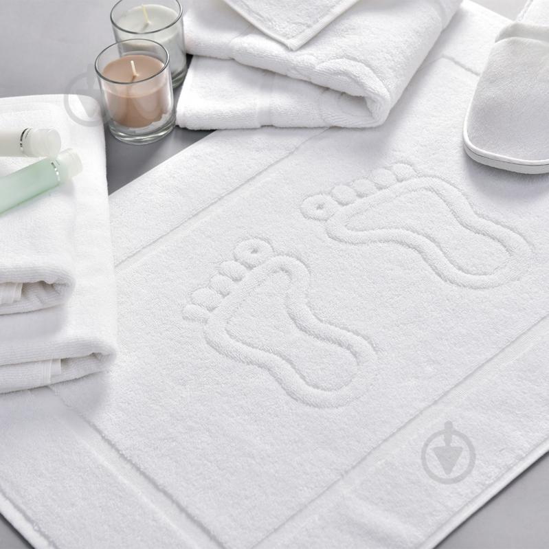 Килимок для ніг 50x70 см білий IDEIA - фото 3