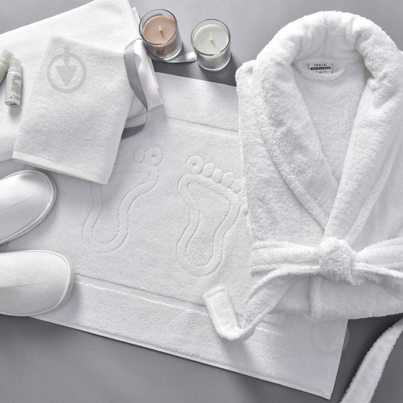 Килимок для ніг 50x70 см білий IDEIA - фото 5