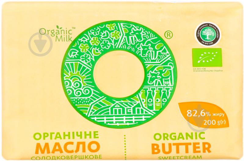 Масло Organic Milk солодковершкове органічне 82,6 % 200г - фото 1