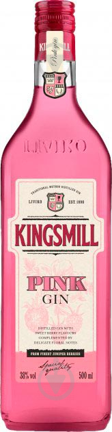 Джин Liviko Kingsmill Pink 38% 0,5 л - фото 1