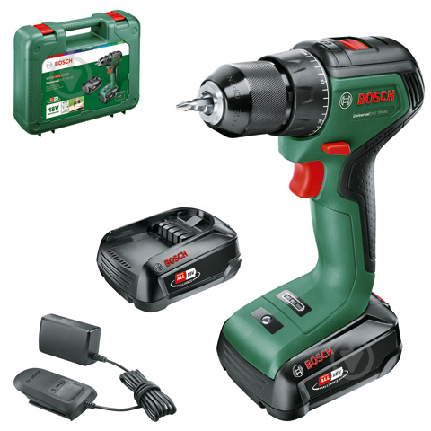 Шуруповерт аккумуляторный Bosch UniversalDrill 18V-60 06039D7002 - фото 1