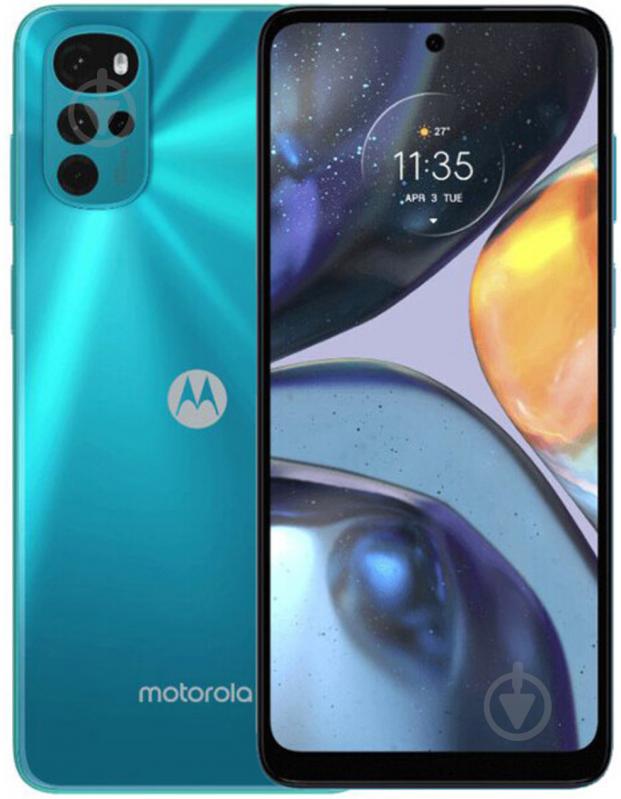 Смартфон Motorola G22 NFC 4/128GB iceberg blue (950892) - фото 1