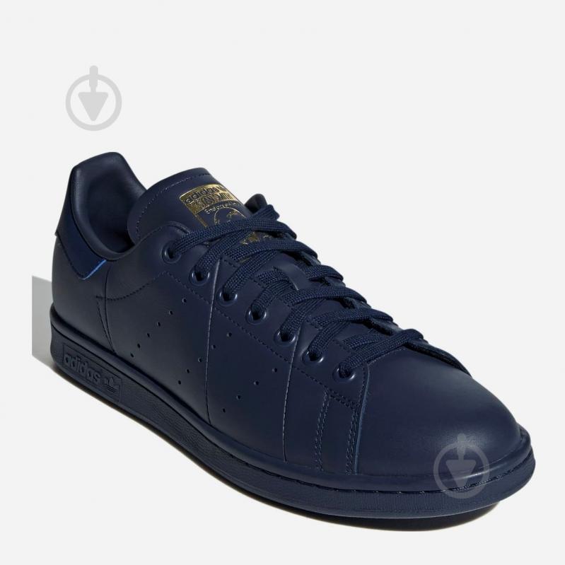 Кроссовки мужские демисезонные Adidas STAN SMITH FU9606 р.41 1/3 темно-синие - фото 3