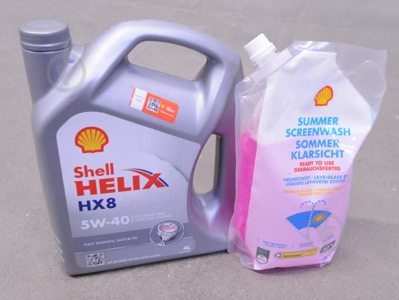 УЦЕНКА! Моторное масло SHELL Промонабор Helix HX8 S+ Screenwash RTU (4 л + 2 л) 5W-40 (ООО-У512754) (УЦ №163) - фото 2