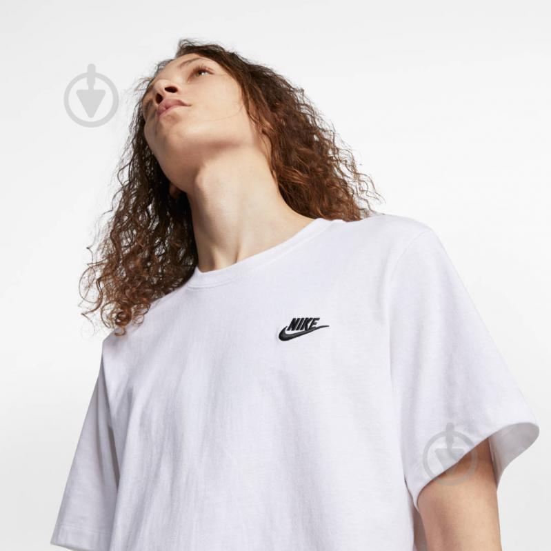 Футболка Nike M NSW CLUB TEE AR4997-101 р.XL білий - фото 3