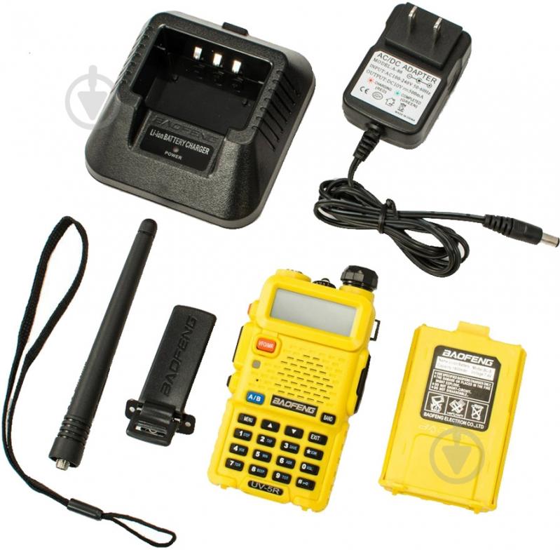 Рация Baofeng UV-5R Yellow - фото 5